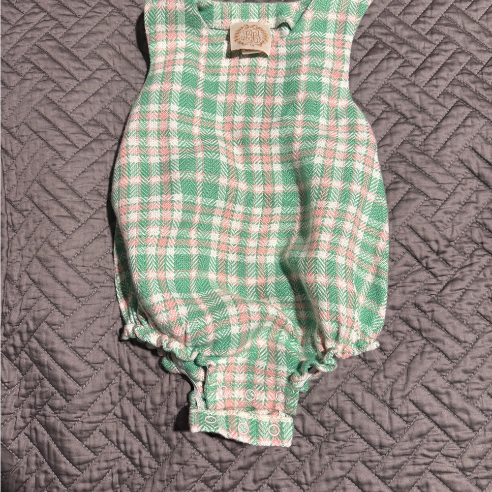 The Beaufort Bonnet Company Green and Pink Plaid One Piece